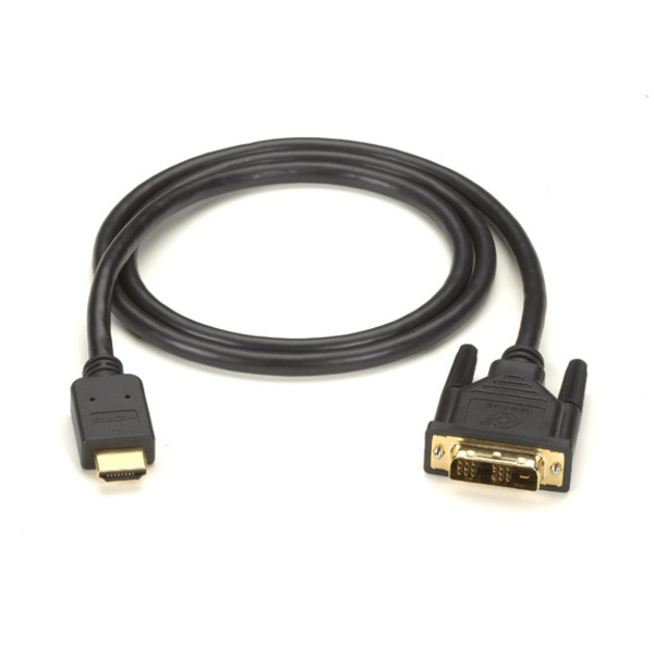 Black Box Hdmi To Dvi Cable, M/M, Pvc, 5-M (16.4-F EVHDMI02T-005M